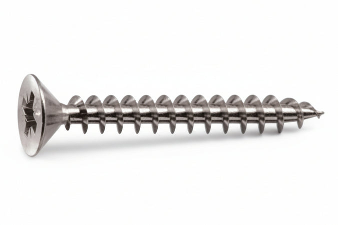 Viti Panel-Vit Testa Svasata Piana Acciaio Chromiting- - Ø Mm.4,5X35 - 500 Pezzi Mustad