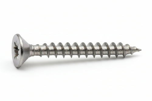 Viti Panel-Vit Testa Svasata Piana Acciaio Chromiting- - Ø Mm.4,5X40 - 500 Pezzi Mustad