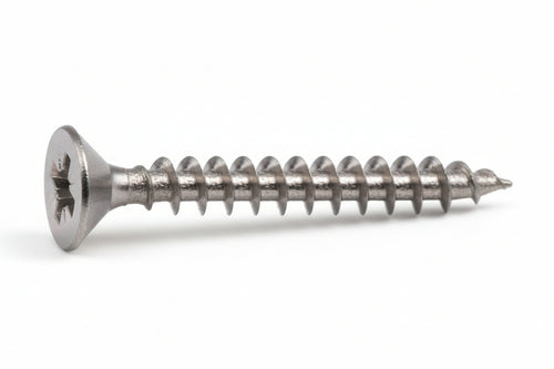Viti Panel-Vit Testa Svasata Piana Acciaio Chromiting- - Ø Mm.4,5X45 - 200 Pezzi Mustad
