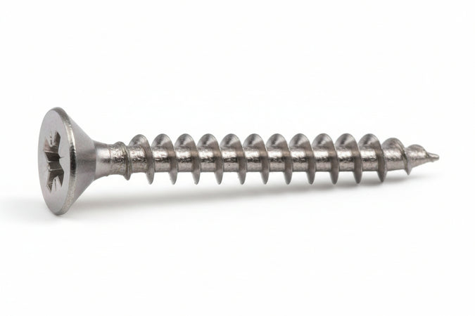 Viti Panel-Vit Testa Svasata Piana Acciaio Chromiting- - Ø Mm.4,5X45 - 200 Pezzi Mustad