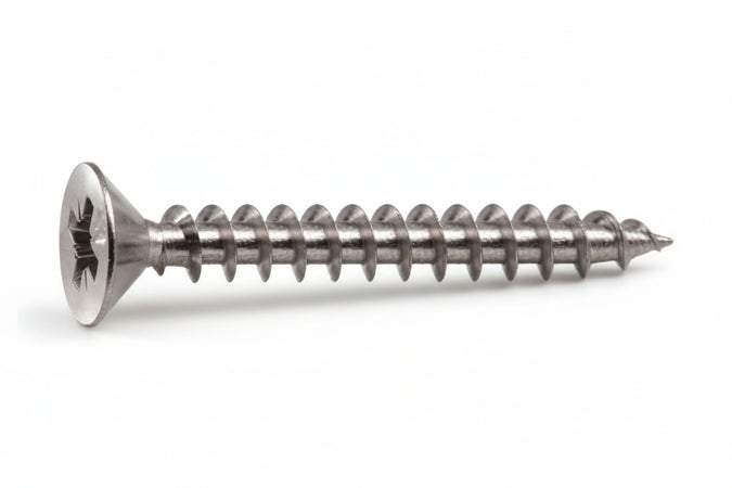 Viti Panel-Vit Testa Svasata Piana Acciaio Chromiting- - Ø Mm.4,5X50 - 200 Pezzi Mustad