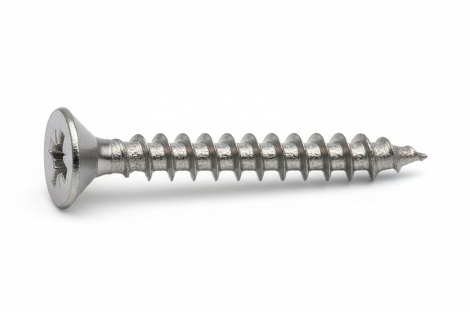 Viti Panel-Vit Testa Svasata Piana Acciaio Chromiting- - Ø Mm.4,5X60 - 200 Pezzi Mustad