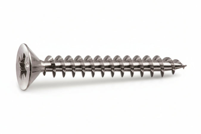 Viti Panel-Vit Testa Svasata Piana Acciaio Chromiting- - Ø Mm.4,5X80 - 200 Pezzi Mustad