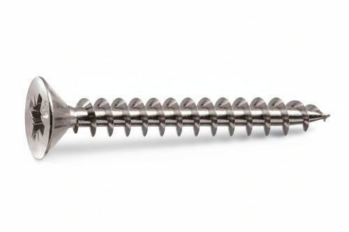 Viti Panel-Vit Testa Svasata Piana Acciaio Chromiting- - Ø Mm.5X20 - 500 Pezzi Mustad