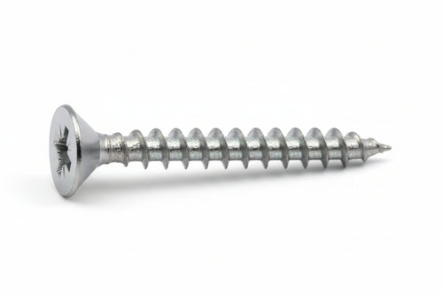 Viti Panel-Vit Testa Svasata Piana Acciaio Chromiting- - Ø Mm.5X25 - 500 Pezzi Mustad
