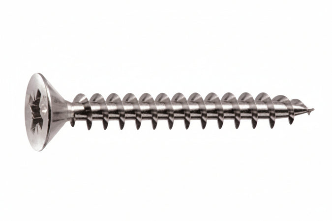 Viti Panel-Vit Testa Svasata Piana Acciaio Chromiting- - Ø Mm.5X40 - 500 Pezzi Mustad
