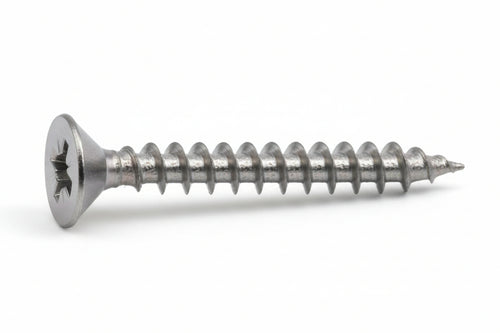 Viti Panel-Vit Testa Svasata Piana Acciaio Chromiting- - Ø Mm.5X50 - 200 Pezzi Mustad