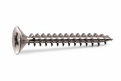 Viti Panel-Vit Testa Svasata Piana Acciaio Chromiting- - Ø Mm.6X40 - 200 Pezzi Mustad