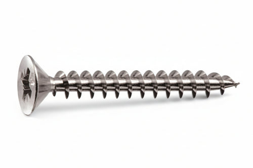 Viti Panel-Vit Testa Svasata Piana Acciaio Chromiting- - Ø Mm.6X50 - 200 Pezzi Mustad