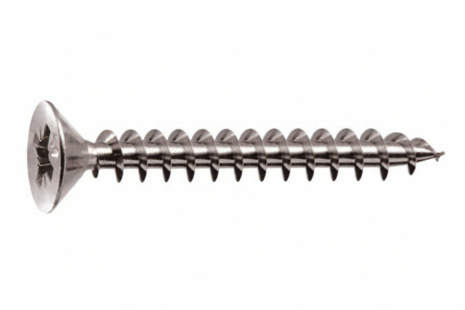 Viti Panel-Vit Testa Svasata Piana Acciaio Chromiting- - Ø Mm.6X60 - 200 Pezzi Mustad