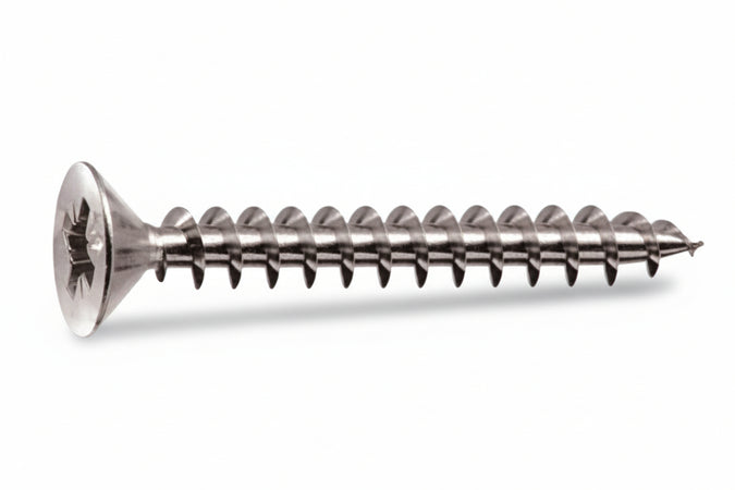 Viti Panel-Vit Testa Svasata Piana Acciaio Chromiting- - Ø Mm.6X70 - 200 Pezzi Mustad