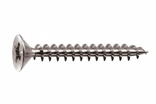 Viti Panel-Vit Testa Svasata Piana Acciaio Chromiting- - Ø Mm.6X80 Filetto Mm.70 - 200 Pezzi Mustad