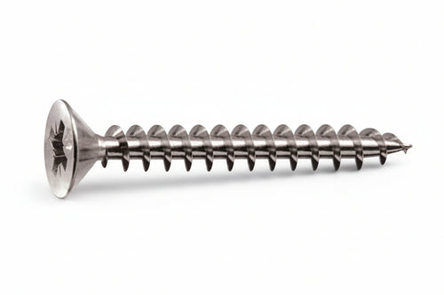 Viti Panel-Vit Testa Svasata Piana Acciaio Chromiting- - Ø Mm.6X160 - 100 Pezzi Mustad