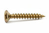 Viti Panel-Vit Testa Svasata Piana Acciaio Ottonato- - Ø Mm.5X80/70 - 200 Pezzi Mustad
