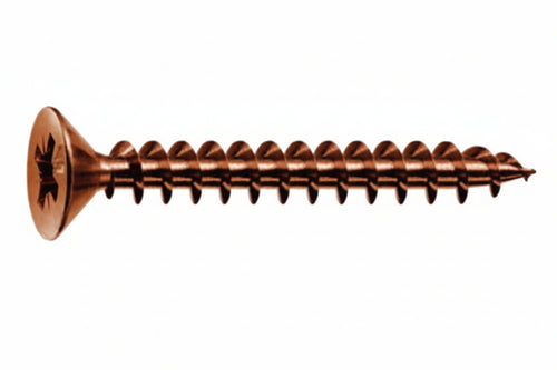 Viti Panel-Vit Testa Svasata Piana Acciaio Bronzato- - Ø Mm.2,5X12 - 500 Pezzi Mustad