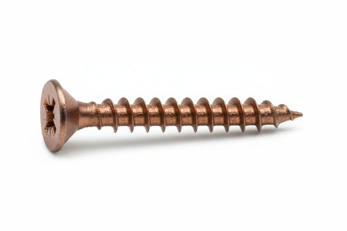 Viti Panel-Vit Testa Svasata Piana Acciaio Bronzato- - Ø Mm.2,5X20 - 500 Pezzi Mustad
