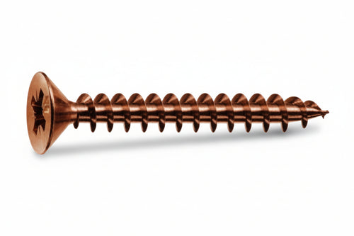 Viti Panel-Vit Testa Svasata Piana Acciaio Bronzato- - Ø Mm.2,5X25 - 500 Pezzi Mustad