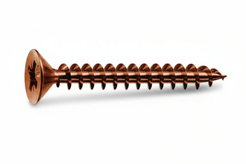 Viti Panel-Vit Testa Svasata Piana Acciaio Bronzato- - Ø Mm.2,5X30 - 500 Pezzi Mustad