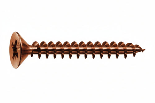 Viti Panel-Vit Testa Svasata Piana Acciaio Bronzato- - Ø Mm.3X10 - 500 Pezzi Mustad