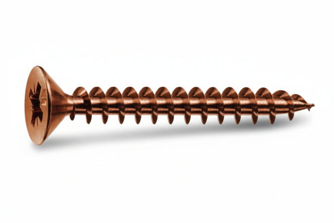 Viti Panel-Vit Testa Svasata Piana Acciaio Bronzato- - Ø Mm.3X16 - 500 Pezzi Mustad