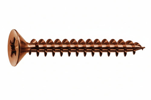 Viti Panel-Vit Testa Svasata Piana Acciaio Bronzato- - Ø Mm.3X20 - 500 Pezzi Mustad