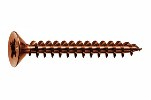 Viti Panel-Vit Testa Svasata Piana Acciaio Bronzato- - Ø Mm.3X35 - 500 Pezzi Mustad