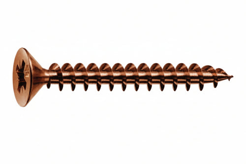 Viti Panel-Vit Testa Svasata Piana Acciaio Bronzato- - Ø Mm.3,5X20 - 500 Pezzi Mustad