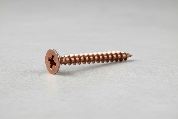 Viti Panel-Vit Testa Svasata Piana Acciaio Bronzato- - Ø Mm.4X20 - 500 Pezzi Mustad