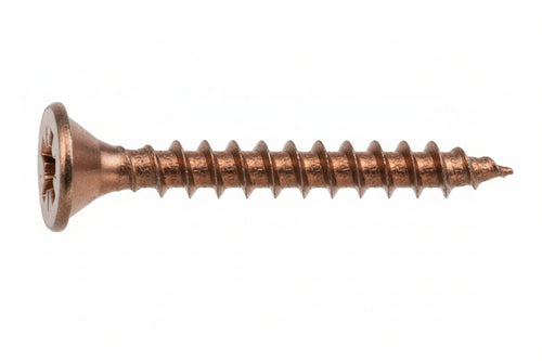 Viti Panel-Vit Testa Svasata Piana Acciaio Bronzato- - Ø Mm.4X30 - 500 Pezzi Mustad