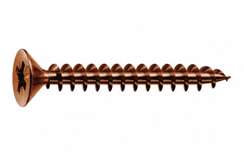Viti Panel-Vit Testa Svasata Piana Acciaio Bronzato- - Ø Mm.4,5X25 - 500 Pezzi Mustad