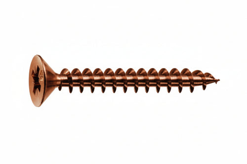 Viti Panel-Vit Testa Svasata Piana Acciaio Bronzato- - Ø Mm.4,5X45 - 200 Pezzi Mustad