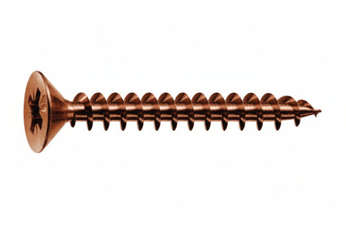 Viti Panel-Vit Testa Svasata Piana Acciaio Bronzato- - Ø Mm.4,5X80 - 200 Pezzi Mustad