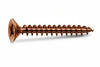 Viti Panel-Vit Testa Svasata Piana Acciaio Bronzato- - Ø Mm.5X120 Filetto Mm.70 - 100 Pezzi Mustad