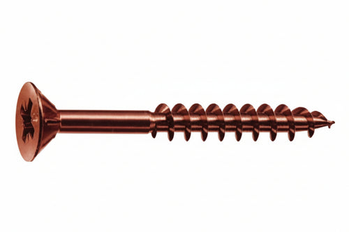 Viti Panel-Vit Pf Testa Svasata Piana Acciaio Bronzato- - Ø Mm.4X60 Filetto Mm.34 - 200 Pezzi Mustad