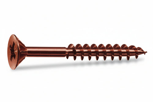 Viti Panel-Vit Pf Testa Svasata Piana Acciaio Bronzato- - Ø Mm.5X60 Filetto Mm.34 - 200 Pezzi Mustad