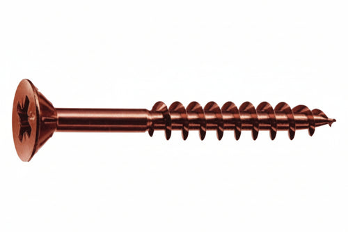 Viti Panel-Vit Pf Testa Svasata Piana Acciaio Bronzato- - Ø Mm.6X70 Filetto Mm.43 - 200 Pezzi Mustad