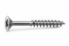 Viti Panel-Vit Pf Testa Svasata Piana Acciaio Chromiting- - Ø Mm.3,5X50 Filetto Mm.30 - 500 Pezzi Mustad