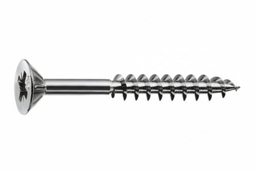Viti Panel-Vit Pf Testa Svasata Piana Acciaio Chromiting- - Ø Mm.4X30 Filetto Mm.18 - 500 Pezzi Mustad