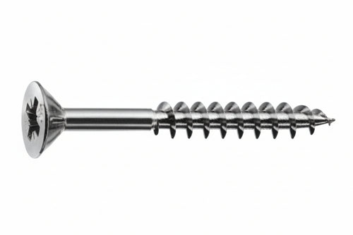 Viti Panel-Vit Pf Testa Svasata Piana Acciaio Chromiting- - Ø Mm.4X50 Filetto Mm.30 - 500 Pezzi Mustad