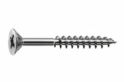 Viti Panel-Vit Pf Testa Svasata Piana Acciaio Chromiting- - Ø Mm.4X60 Filetto Mm.34 - 200 Pezzi Mustad