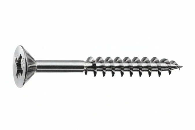 Viti Panel-Vit Pf Testa Svasata Piana Acciaio Chromiting- - Ø Mm.4X70 Filetto Mm.43 - 200 Pezzi Mustad