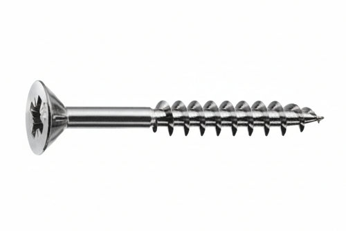Viti Panel-Vit Pf Testa Svasata Piana Acciaio Chromiting- - Ø Mm.4,5X45 Filetto Mm.28 - 500 Pezzi Mustad