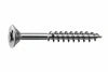 Viti Panel-Vit Pf Testa Svasata Piana Acciaio Chromiting- - Ø Mm.4,5X60 Filetto Mm.34 - 200 Pezzi Mustad