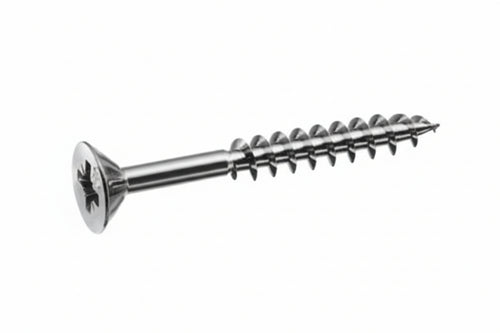 Viti Panel-Vit Pf Testa Svasata Piana Acciaio Chromiting- - Ø Mm.4,5X70 Filetto Mm.43 - 200 Pezzi Mustad