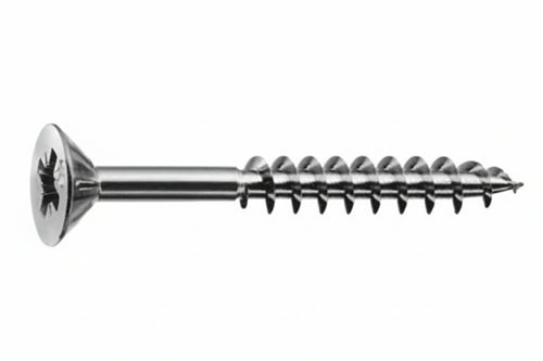Viti Panel-Vit Pf Testa Svasata Piana Acciaio Chromiting- - Ø Mm.5X50 Filetto Mm.30 - 200 Pezzi Mustad