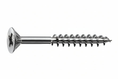 Viti Panel-Vit Pf Testa Svasata Piana Acciaio Chromiting- - Ø Mm.5X100 Filetto Mm.70 - 200 Pezzi Mustad