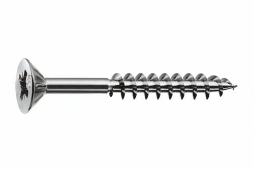 Viti Panel-Vit Pf Testa Svasata Piana Acciaio Chromiting- - Ø Mm.6X80 Filetto Mm.47 - 200 Pezzi Mustad