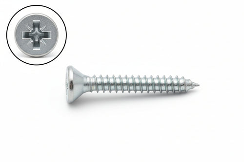 Viti Panel-Vit Pv Testa Svasata Piana Torx Acciaio Chromiting- - Ø Mm.4X45 - 500 Pezzi Mustad
