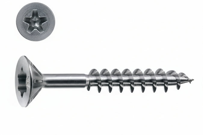 Viti Panel-Vit Pv Testa Svasata Piana Torx Acciaio Chromiting- - Ø Mm.4,5X45 - 200 Pezzi Mustad