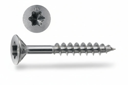 Viti Panel-Vit Pv Testa Svasata Piana Torx Acciaio Chromiting- - Ø Mm.4.5X70 - 200 Pezzi Mustad